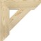 Ekena Millwork Traditional Slat Rough Sawn Bracket, Douglas Fir, 4"W x 18"D x 18"H BKT04X18X18TRA06RDF - alternate 2